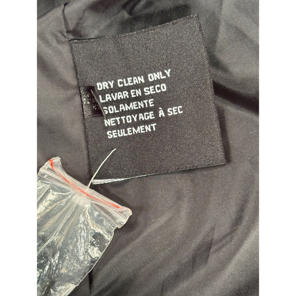 GUESS Los Angeles Wool Coat Double-Breasted Peacoat Houndstooth Plaid Jacket MED - Picture 8 of 9